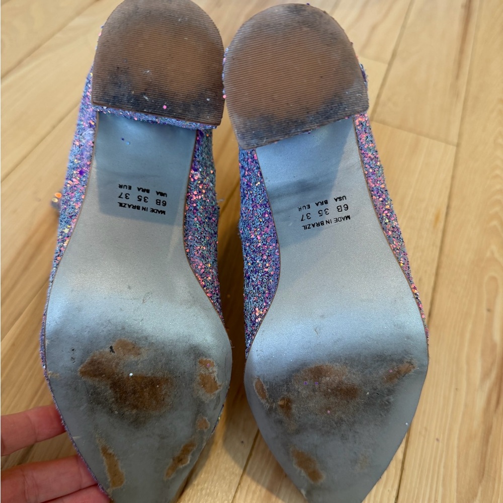 Glitter booties - made in Brazil! Size 6! - Picture 6 of 6